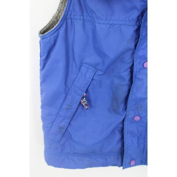 Patagonia jacket Vest fleece lined Size small kids blue and grey - Picture 7 of 11